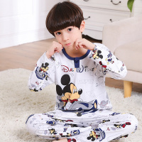 男童睡衣儿童男春秋季长袖薄款中大童套装卡通可爱小男孩小孩圆领