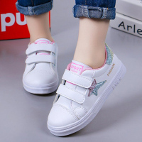 2019春秋童鞋儿童小白鞋男童板鞋小孩单鞋韩版潮PU儿童运动休闲鞋 臻依缘