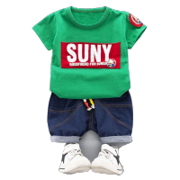 休闲童装男童夏装2019新款宝宝短袖套装2两件套1-3-7岁儿童夏季衣服潮 臻依缘