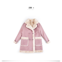 加绒加厚女童冬款毛呢外套小女孩新款冬季童装儿童冬装洋气大衣臻依缘