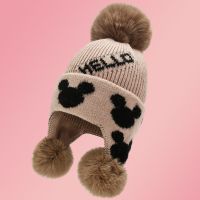 宝宝帽子冬季1-8岁加绒儿童毛线帽秋冬男女童针织婴儿护耳帽 臻依缘