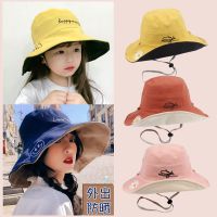 亲子春夏季渔夫帽女韩版遮阳帽防晒大檐盆帽男女童太阳帽臻依缘