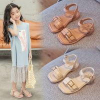 女童凉鞋2021新款防滑公主鞋儿童凉鞋女童鞋子方头软底韩版沙滩鞋臻依缘