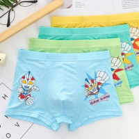 莫代尔儿童内裤男男童内裤平角小男孩宝宝奥特曼卡通四角内裤臻依缘