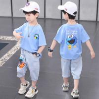 童装男童夏装套装2021新款儿童洋气夏天中大童小孩帅气衣服两件套臻依缘