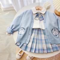 女童jk制服套装小学生三件套裙子春秋装中小童宝宝儿童洋气外套臻依缘