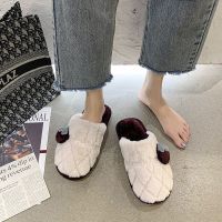 新款棉拖鞋女冬季室内软底厚底保暖居家居防滑情侣毛毛月子拖鞋男宇珺