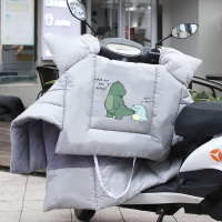 电动摩托车挡风被冬季加绒加厚防寒防水双面电车电瓶自行车冬天罩