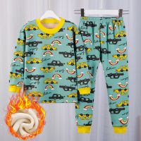 保暖内衣套装男童女童加绒加厚秋衣秋裤中大童秋冬装宝宝睡衣臻依缘