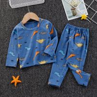 儿童莱卡套装宝宝秋衣秋裤男女童睡衣家居服秋冬打底臻依缘