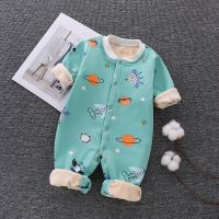 婴儿连体衣男女宝宝春秋长袖哈衣0-18爬服牛奶丝睡衣哈服臻依缘