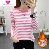 YUNWUXIN加绒加厚打底衫女内搭保暖上衣服装2022年新款长袖t恤潮