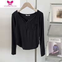 YUNWUXIN基础款现代舞蹈服练功服上衣女古典舞中国舞爵士舞基训服长袖T恤