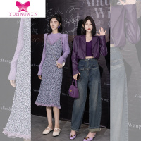 YUNWUXINAlice W花花家大圆领纯色打底上衣女秋季2022年新款长袖修身T恤