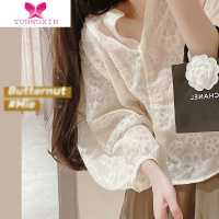 YUNWUXIN2022年新款法式别致高级感超仙甜美复古衬衫女夏季设计感小众上衣