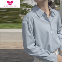 YUNWUXIN公务员面试服装女衬衫长袖2022年新款职业正整教师工作服衬衣