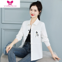YUNWUXIN女式短款外套女新款小个子轻熟风时尚流行百搭领衬衫上衣