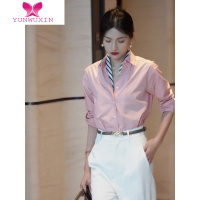 YUNWUXIN法式长袖衬衫女早秋新款设计感小众高级感职业通勤港风时尚上衣女