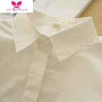 YUNWUXIN启程 秋季新款基础款修身直筒长袖职业装打底白衬衫女工作服