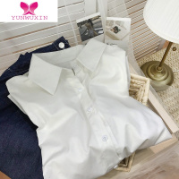 YUNWUXIN时髦点睛~净色气质休闲长袖衬衫女早春宽松叠穿百搭打底衬衣