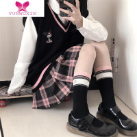 YUNWUXIN日系jk软妹毛衣玉桂狗马甲背心针织衫宽松甜美学院风毛衣新款毛针织衫