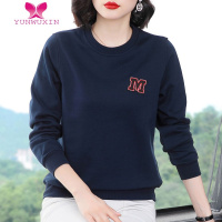 YUNWUXIN卫衣女宽松中老年妈妈装洋气遮肚打底衫大码长袖上衣休闲外穿