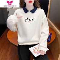 YUNWUXIN初中学生大童女12-15岁小女孩学院风加绒加厚卫衣少女装13