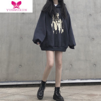 YUNWUXIN卫衣ins潮少女装2022新款初中高中学生宽松薄款休闲上衣外套