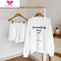 YUNWUXIN你家辣辣halo lala修勾爱主人/休闲小狗卫衣套装女秋季遛狗两件套