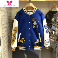 YUNWUXIN卫衣女薄款2022新款韩版ins潮小熊宽松bf百搭夹克棒球服外套