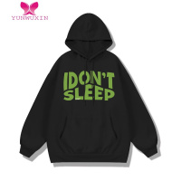 YUNWUXIN欧美高街黑色卫衣女oversize小众潮牌hiphop情侣上衣连帽外套秋季