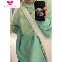 YUNWUXIN古着vintage卫衣oversize小众高街潮牌ins女宽松落肩外套上衣