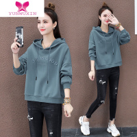 YUNWUXIN短款连帽卫衣女小个子2022秋季新款韩版宽松显瘦ins减龄上衣外套