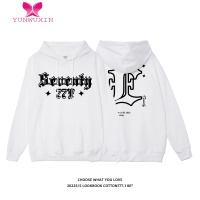 YUNWUXIN77T西海岸hiphop潮牌字母印花连帽卫衣女秋季oversize情侣外套ins