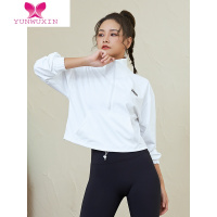 YUNWUXIN半拉链运动卫衣女秋速干宽松显瘦健身瑜伽上衣套头跑步外套