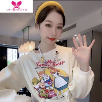 YUNWUXIN2022秋季新款爱丽丝梦游仙境时尚潮流休闲设计感小众卫衣连衣裙女