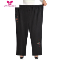 YUNWUXIN中老年人女裤加肥加大码妈妈裤子加绒加厚宽松奶奶棉裤200斤
