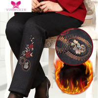 YUNWUXIN中老年女裤装棉裤加绒加厚妈妈裤子60岁70老人奶奶保暖裤外穿