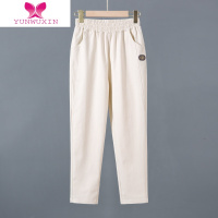 YUNWUXIN中年妈妈裤子款中老年女裤冬季直筒外穿加绒棉裤老人长裤