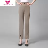 YUNWUXIN中老年女装九分裤女裤喇叭裤子中年妈妈装大码宽松洋气减龄夏装
