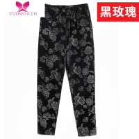 YUNWUXIN中老年人长裤奶奶金丝绒妈妈裤子婆婆宽松老太太加绒加厚女裤