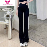 YUNWUXIN微喇叭鲨鱼裤女外穿夏季提臀收腹垂感瑜伽加长打底裤高个子裤子D