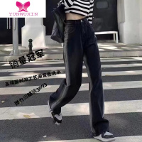 YUNWUXIN26(腰62长100臀94}单扣黑色牛仔裤--t11-3093-9.7