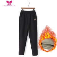 YUNWUXIN中老年大码加绒裤子女中年妈妈运动休闲卫裤加厚保暖棉裤外穿