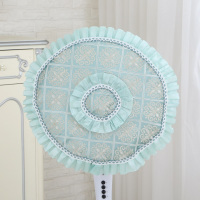 美的电风扇罩子罩落地式全包艾美特台扇格力16寸布艺圆形扇套 向日葵蓝色+包电机