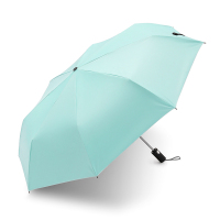 天堂伞伞全自动两用晴雨伞男女折叠学生遮阳防晒黑胶太阳伞 薄荷绿