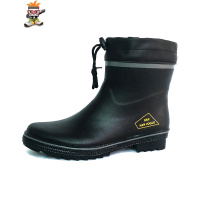 雨鞋男低帮防滑水鞋低筒橡胶鞋套鞋时尚青年短筒防水胶鞋宽松雨靴 闪潮雨靴