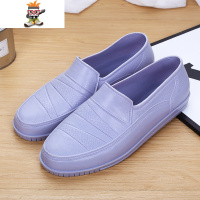 春秋雨鞋男浅口防水鞋防滑无内里食堂胶鞋工地泥工鞋套脚速干水鞋 闪潮雨靴