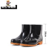 春秋男士短筒雨鞋厨房菜地洗车防滑耐磨雨鞋牛筋底耐油耐酸碱胶鞋 闪潮雨靴
