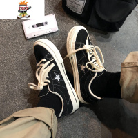 2022新款低帮休闲裤经典星星情侣帆布鞋潮流学生板鞋ins百搭男鞋 闪潮